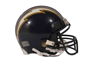 12/31/2005 Philip Rivers San Diego Chargers (2nd Season at Denver) Game Used Helmet Photomatched to 2nd Game He Threw an NFL Pass! - Resolution LOA