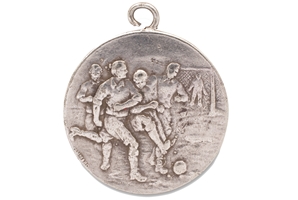 1930 Uruguay Centennial Medal Presented to Uruguayan Soccer/Football Legend Jose Nasazzi - Captain & MVP of Inaugural FIFA World Cup Champions!