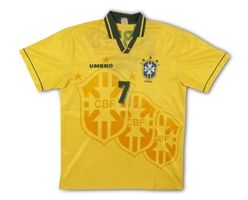 1994 Bebeto Brazil FIFA World Cup Match Worn Jersey - MEARS LOA