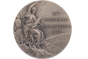 1932 Los Angeles Summer Olympic Games 2nd Place Winners Silver Medal