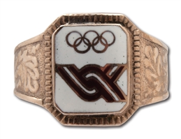Calvin Fowlers 1968 Olympics Commemorative Silver Ring
