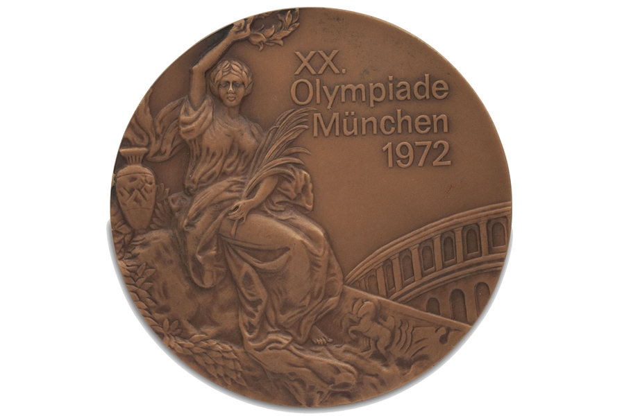 1972 Munich Summer Olympics 3rd Place Winners Bronze Medal Awarded for Mens Archery (Finlands Kyösti Laasonen)