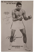 Muhammad Ali Autographed Heavyweight Championship Poster - JSA LOA