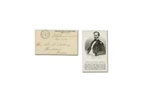 1865 General William T. Sherman Autographed U.S. Army Envelope - Beckett LOA