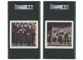1964 Mister Softee The Beatles Top 10 Pair of Cards - "Within a Year" (Highest Graded) and "The Undoubted Phenomenon" (One Higher) - Both SGC NM/MT+ 8.5