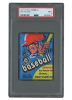 1971 O-Pee-Chee Baseball Unopened Wax Pack - PSA Mint 9