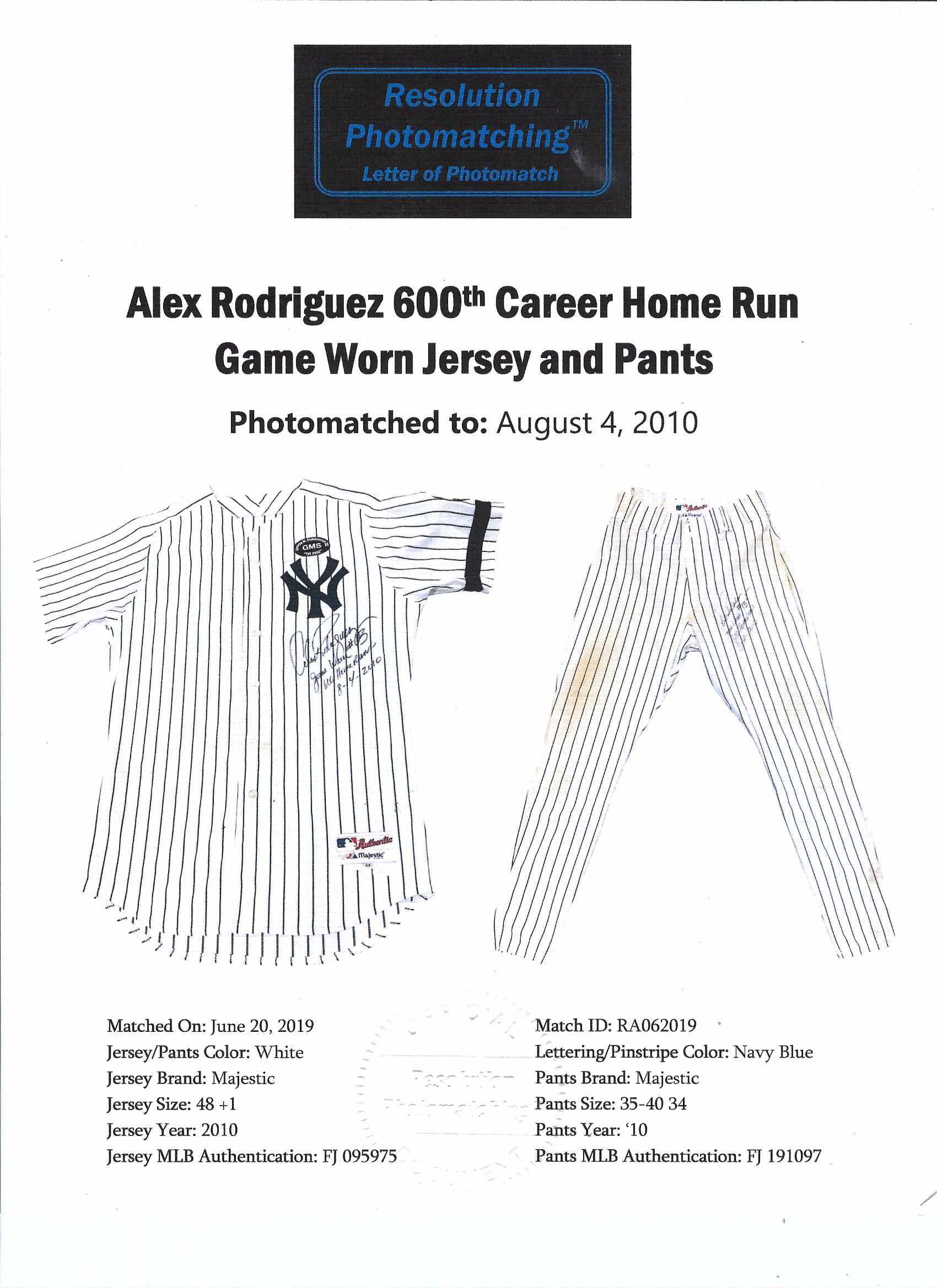 Majestic Yankees Pinstripe Team Issued Pants