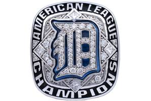2012 Detroit Tigers American League 10K Gold Championship Ring Presented to Brayan Villarreal