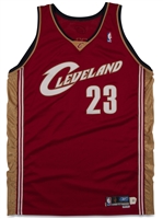 2003-04 LeBron James Cleveland Cavaliers Rookie Game Worn Road Jersey - Sports Investors LOA