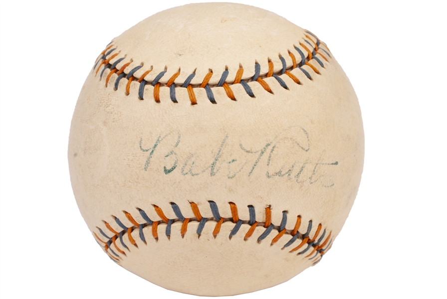 C. 1930s Babe Ruth Single Signed Babe Ruth Home Run Special Baseball - PSA/DNA LOA