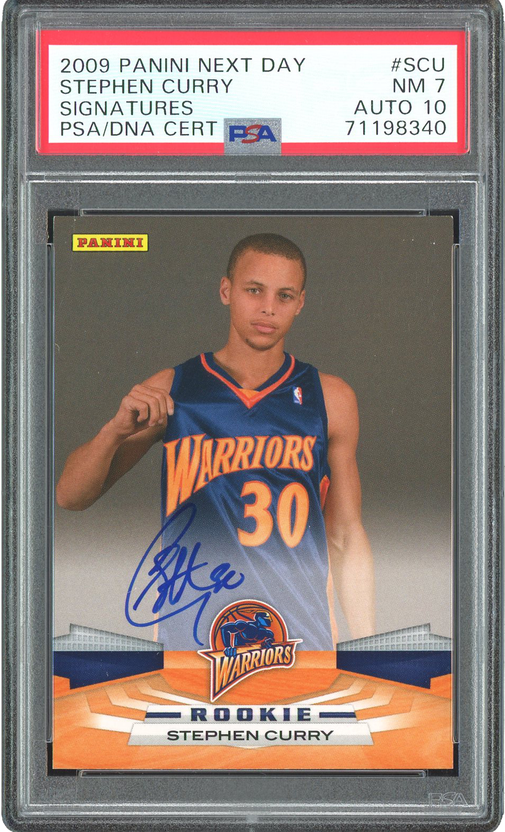 Stephen Curry 2009-10 Panini Basketball Autograph Rookie Card #307 BAS