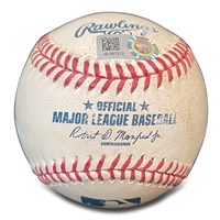 April 29, 2017 Albert Pujols Game Used RBI Baseball Tying Ted Williams on MLB Career RBI List at 1,839 (Pujols Retired #2 All-Time!) - MLB Auth.