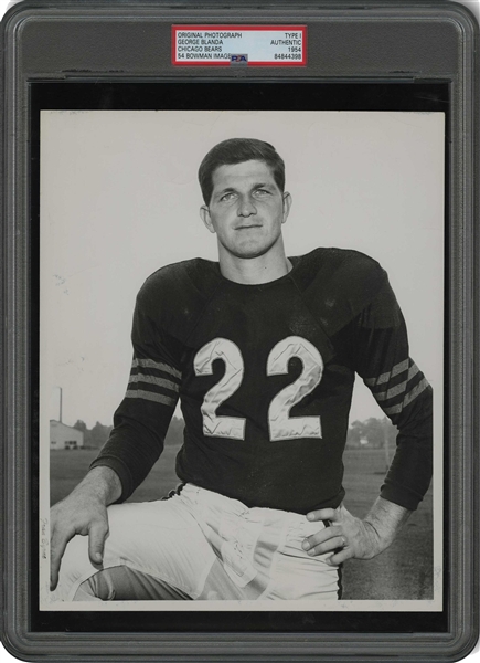 1954 George Blanda Original Photograph Used for his 1954 Bowman Rookie Card - PSA/DNA Type 1
