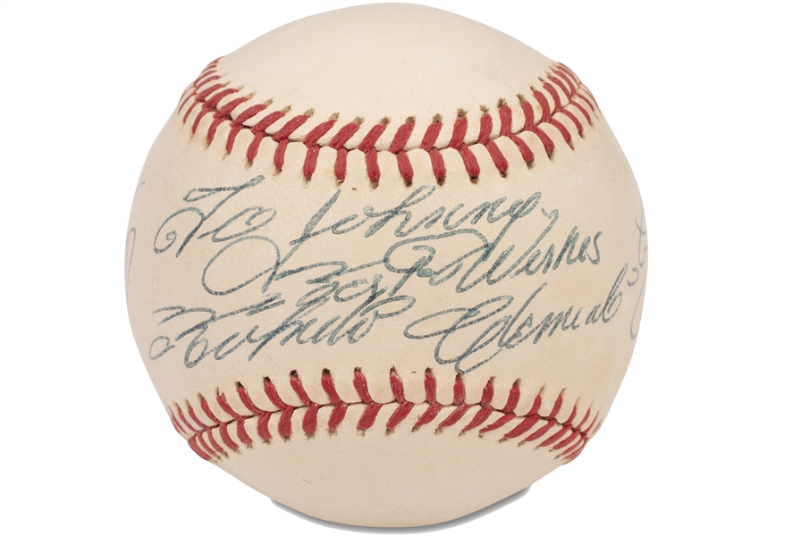 Important 1972 Roberto Clemente Single Signed Baseball Boldly Inscribed "Best Wishes" for Local San Juan Sisterhood Shorlly Before His Tragic Plane Crash - Beckett & JSA LOAs