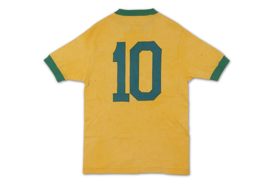 1972 Rivellino Brazil National Team Match Worn Jersey (First Brazilian to Wear #10 after Pele) - MEARS LOA & Teammate LOP