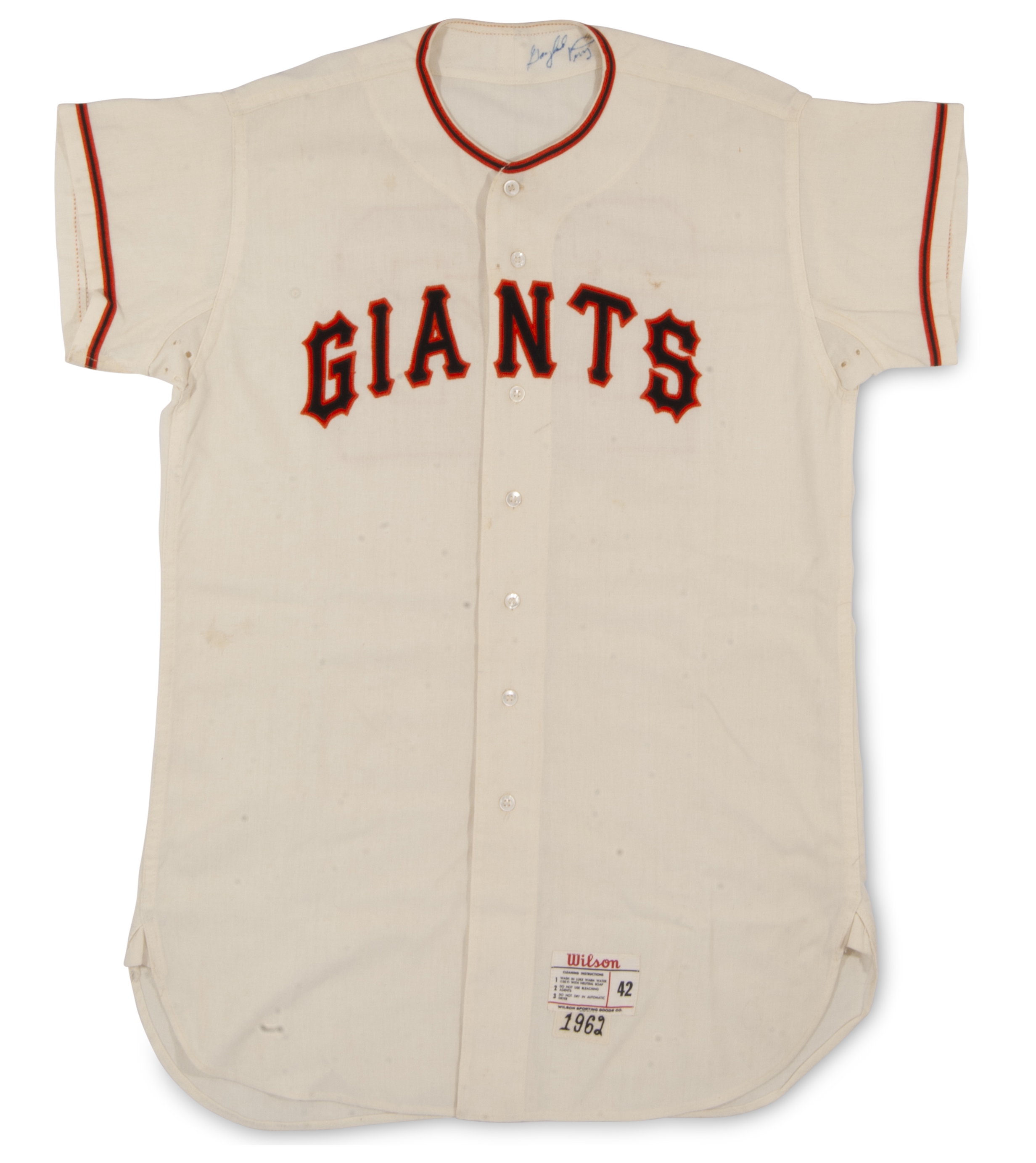 San Francisco Giants - Home Opening Day Jersey - Game Used