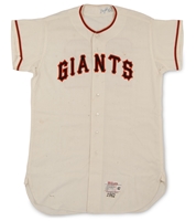 1962 Gaylord Perry Autographed San Francisco Giants Rookie Home Jersey (Apparent Photomatch) - Sports Investors & Beckett LOAs