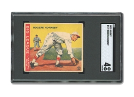 1933 Goudey #119 Rogers Hornsby- SGC VG/EX 4