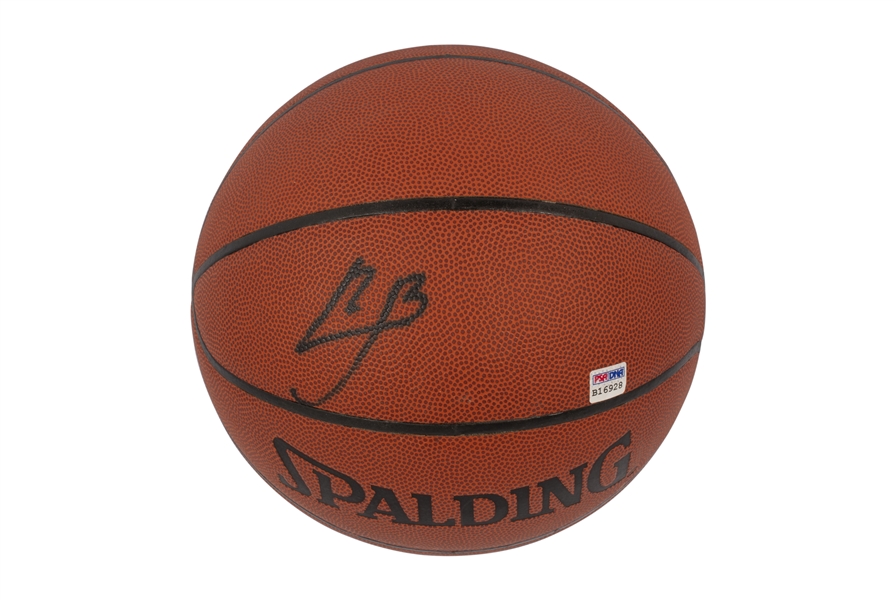2002-03 LeBron James St. Vincent-St. Mary High School Autographed Spalding Basketball (One of His Earliest Signed Balls) - PSA/DNA LOA Dated 3/5/2003