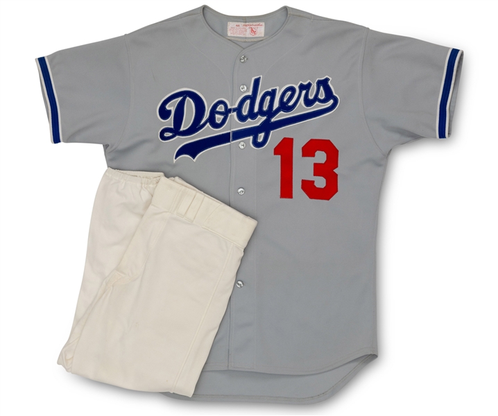 1979 Joe Ferguson Los Angeles Dodgers Game Worn Road Jersey and 1980 Home Pants