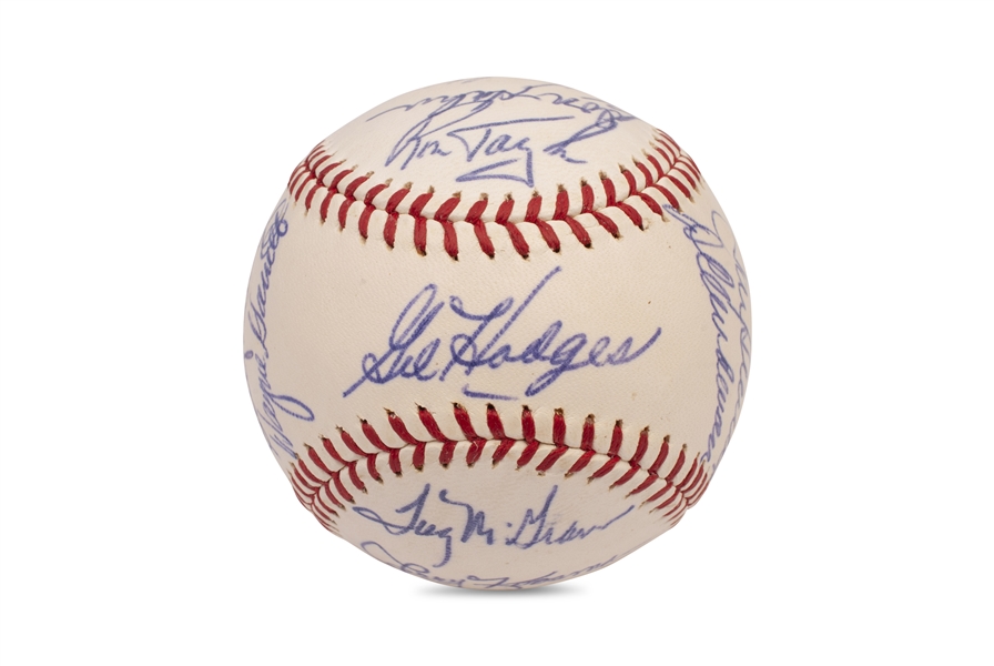 High-Grade 1971 New York Mets Team Signed ONL (Feeney) Baseball w/ Ryan, Seaver & Hodges (19 Autos.) - PSA/DNA LOA