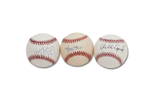 Willie Mays, Orlando Cepeda and Wayne Gretzky Single Signed OML (Selig) Baseballs - PSA/DNA COAs