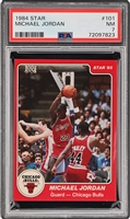 1984-85 Star Co. Basketball #101 Michael Jordan XRC (True Rookie) - PSA NM 7