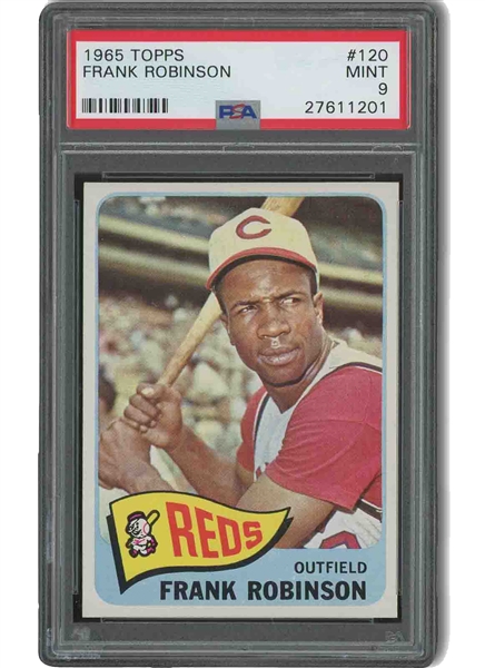 1965 Topps #120 Frank Robinson - PSA MINT 9 (Only Three Higher)