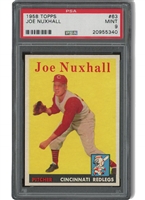 1958 Topps #63 Joe Nuxhall - PSA Mint 9 (Only One Higher)