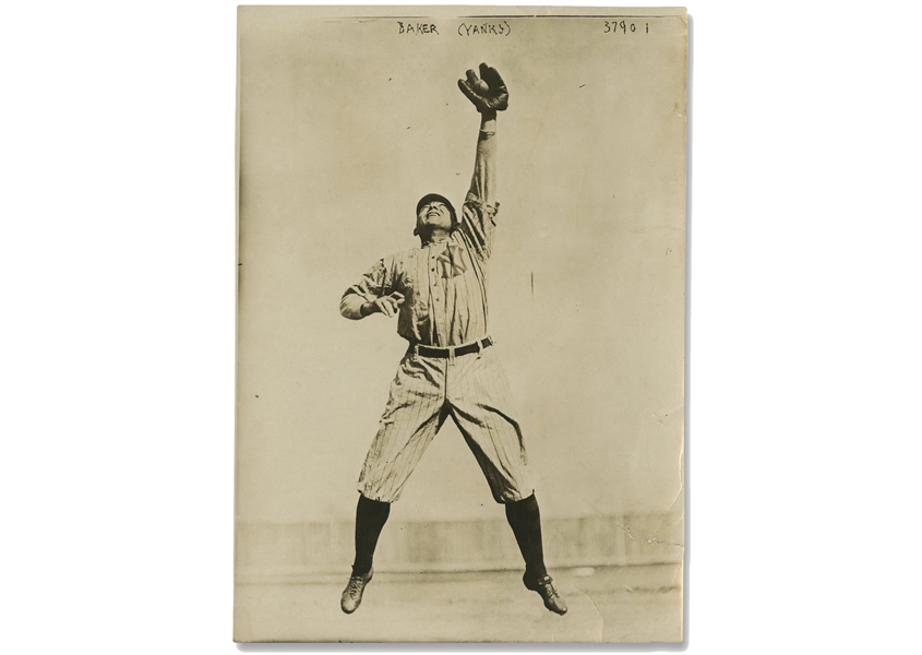 1916 Frank “Home Run” Baker New York Yankees Original Photograph by George Grantham Bain - PSA/DNA Type 1