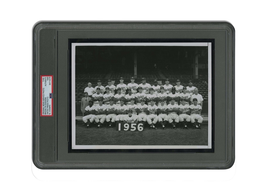 1956 Brooklyn Dodgers (Jackie Robinson Final Season) National League Champions Original Team Photograph - PSA/DNA Type 1