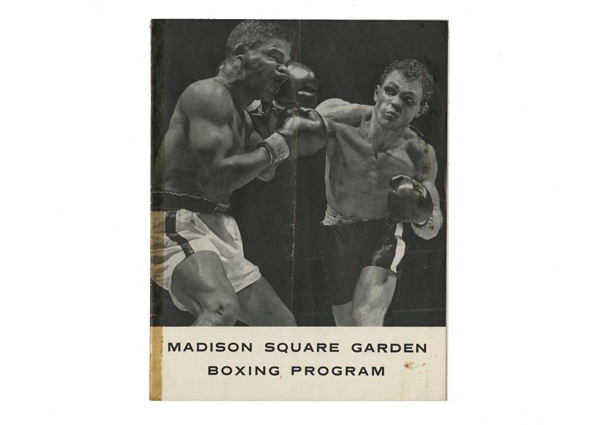 March 13, 1963 Cassius Clay vs. Doug Jones Original Fight Program