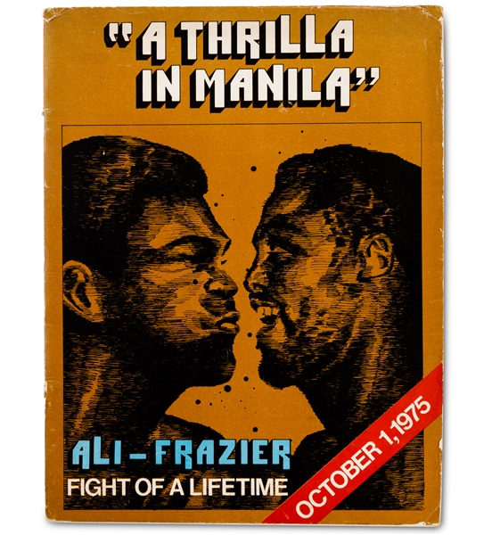 October 1, 1975 Muhammad Ali vs. Joe Frazier III A Thrilla In Manila Original Fight Program