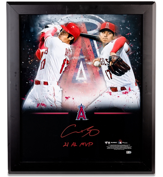 2021 Shohei Ohtani Signed & "21 AL MVP" Inscribed Photomontage (LE #5/21) – Fanatics & MLB Auth.