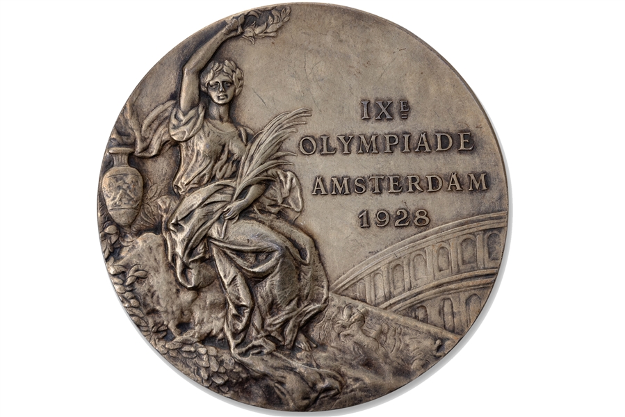 1928 Amsterdam Summer Olympic Games 2nd Place Silver Winners Medal