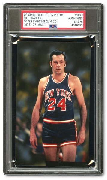 C. 1976 Bill Bradley Original Photograph Used for his 1976-77 Topps Basketball #43 Card – PSA/DNA Type 1