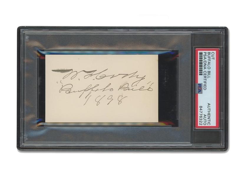 1898 William F. "Buffalo Bill" Cody Cut Signature – PSA/DNA Authentic