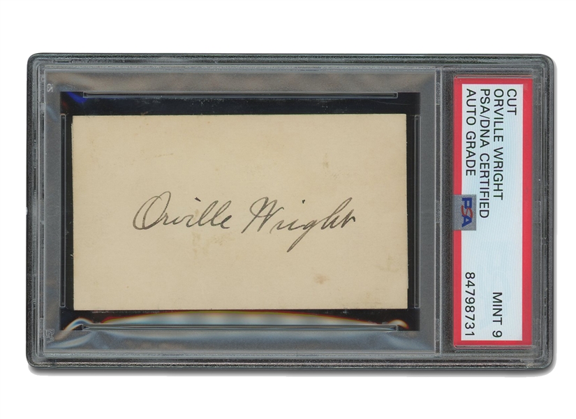 Orville Wright Cut Signature – PSA/DNA 9 Auto.