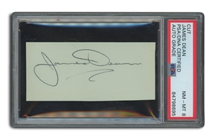 Incredibly Rare C. 1950s James Dean Cut Signature – PSA/DNA 8 Auto.