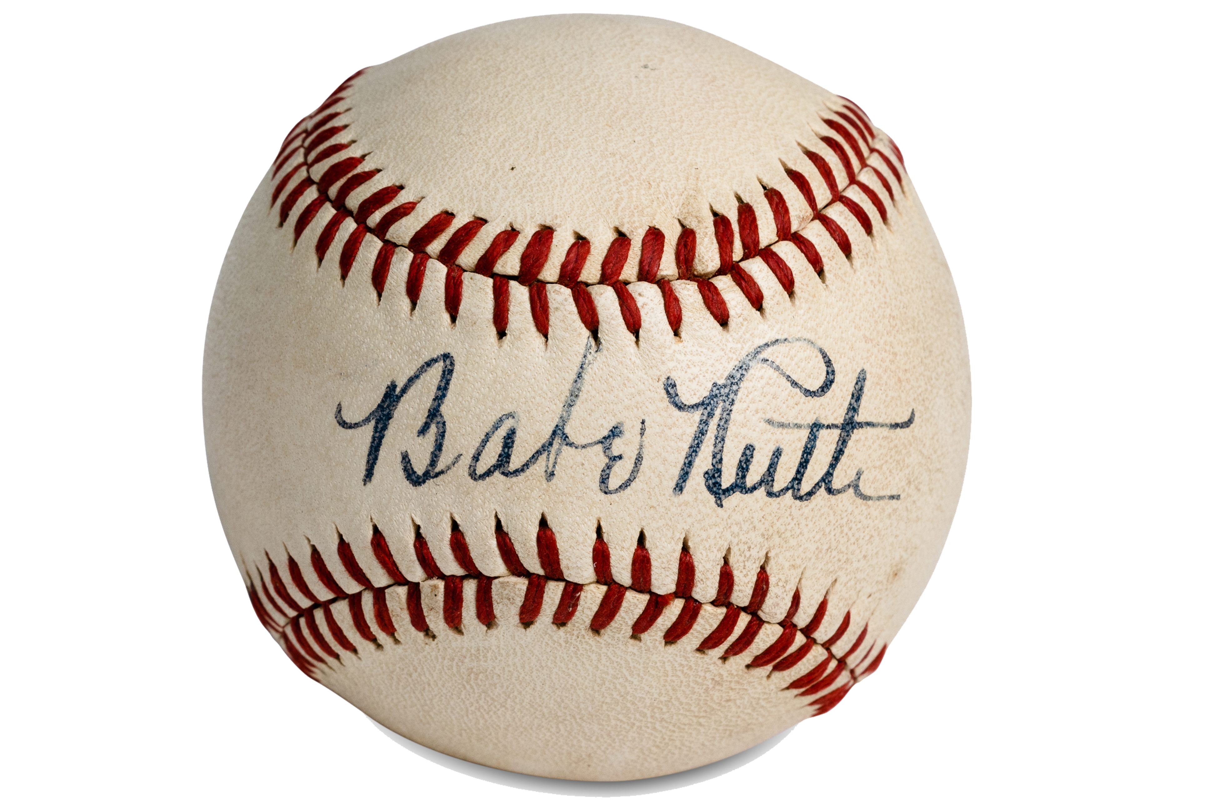 Sold at Auction: Babe Ruth signed 1940s OAL, William Harridge Ball