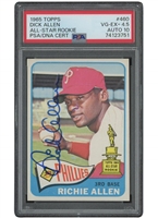 1965 Topps #460 Dick Allen (64 ROY) Autographed – PSA VG-EX+ 4.5, PSA/DNA 10 Auto. (Only 2 w/ Higher Card Grade!)