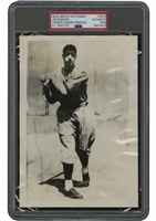 Incredibly Scarce 1934 Joe DiMaggio PCL San Francisco Seals Early Career Original Photograph (Yankees Acquire DiMaggio) – PSA/DNA Type III