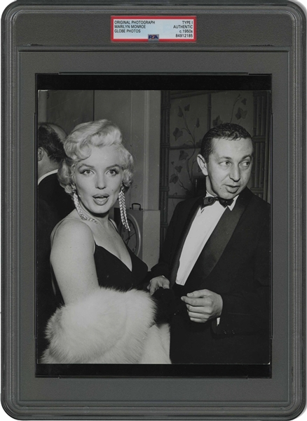 C. 1950s Marilyn Monroe & Arthur Jacobs The Rose Tattoo Original Photograph by Premier Globe Photos – PSA/DNA Type 1