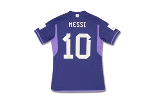 Nov. 30, 2022 Lionel Messi Argentina FIFA World Cup Match Issued Jersey – One of Three Made for Group C Clinching Win vs. Poland – Sports Investor LOA, Teammate Provenance