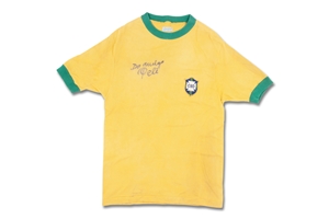 1970 Pelé Autographed Brazil National Team Match Worn Jersey – Teammate Provenance, MEARS & PSA/DNA LOAs