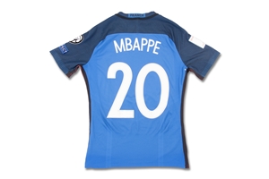 2017 Kylian Mbappé France National Team 2018 World Cup Qualifier Match Worn Jersey – MEARS LOA