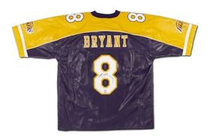 Kobe Bryant Autographed Jeff Hamilton Commemorative #8 Los Angeles Lakers Leather Jersey (LE 6/8) – UDA COA, Beckett LOA