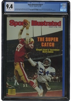Jan. 18, 1982 Sports Illustrated "The Super Catch: Dwight Clarks TD Beats Dallas" – CGC 9.4 (Pop 2, Only One Higher!)