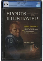 Oct. 5, 1975 Sports Illustrated Johnny Unitas First Cover – CGC 7.5 (Pop 1, Only One Higher!)