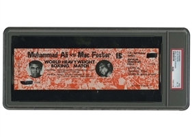 April 1, 1972 Muhammad Ali vs. Mac Foster (Tokyo, Japan) Full Unused Ticket – PSA VG-EX 4 (Only Two Superior!)